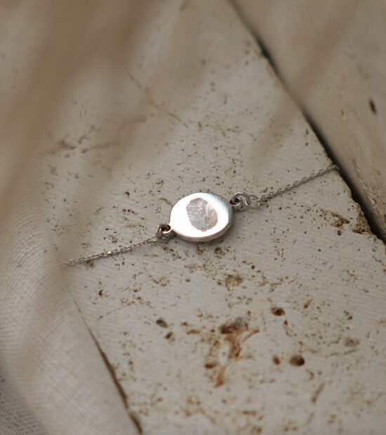 UNO // ujjlenyomat karkötő - Sterlin Ezüst